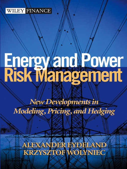 Title details for Energy and Power Risk Management by Alexander Eydeland - Wait list